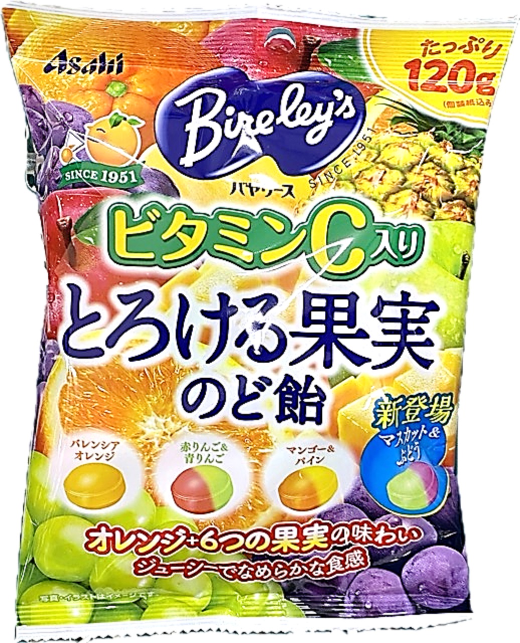 バヤリースとろける果実のど飴120g ア