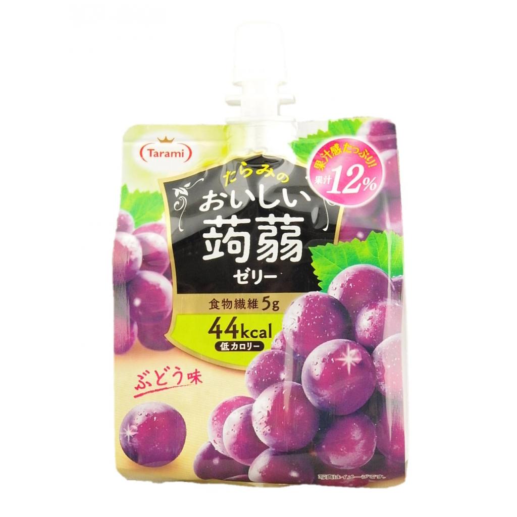 おいしい蒟蒻ゼリー ぶどう味150g たらみ