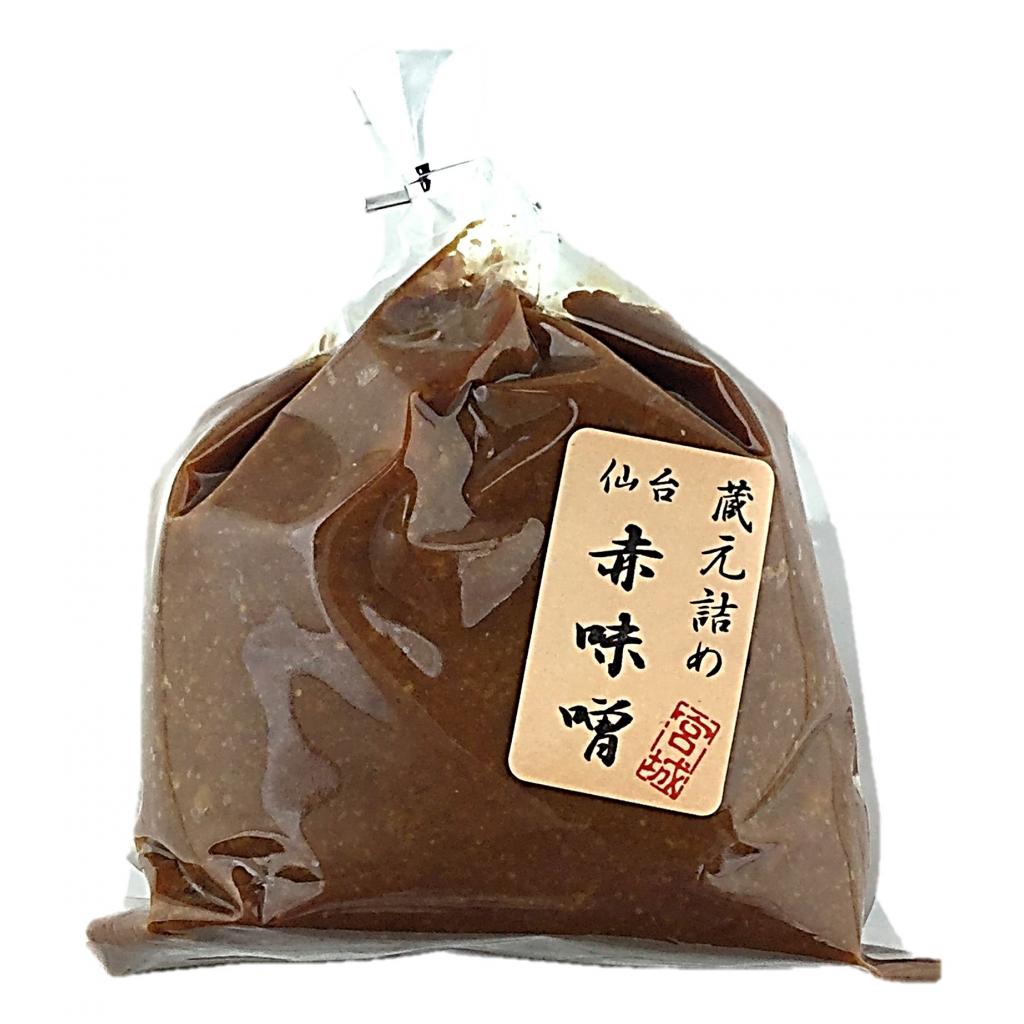 仙台蔵元 赤味噌500g 淀屋勇心