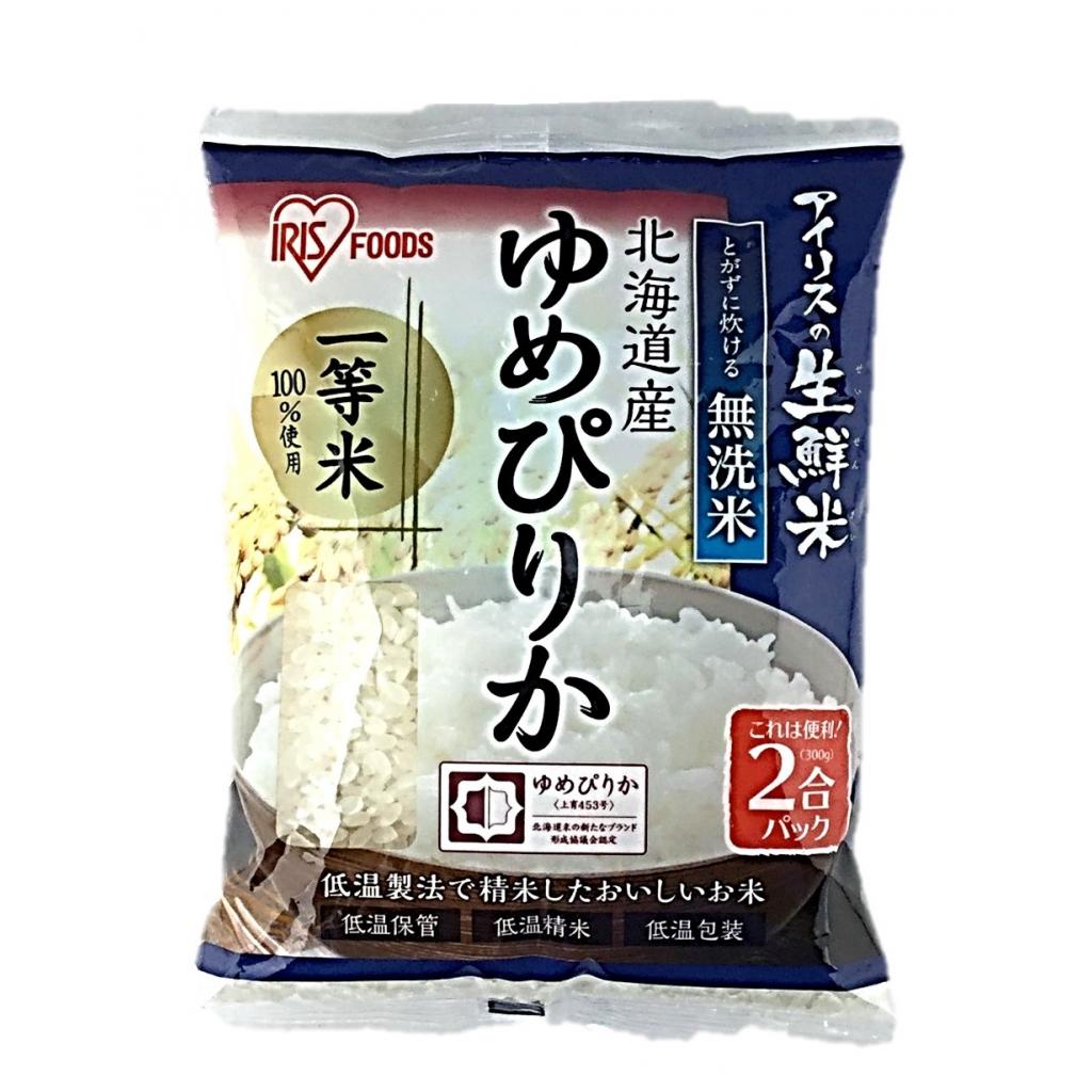 生鮮米 無洗米北海道産ゆめぴりか2合 3