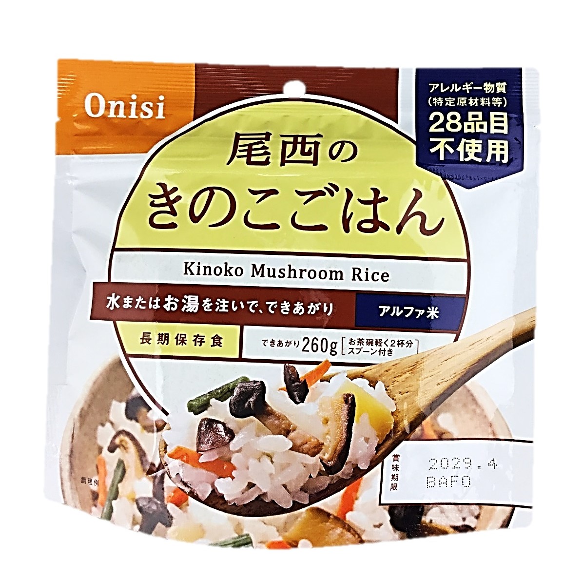 きのこごはん100g 尾西食品