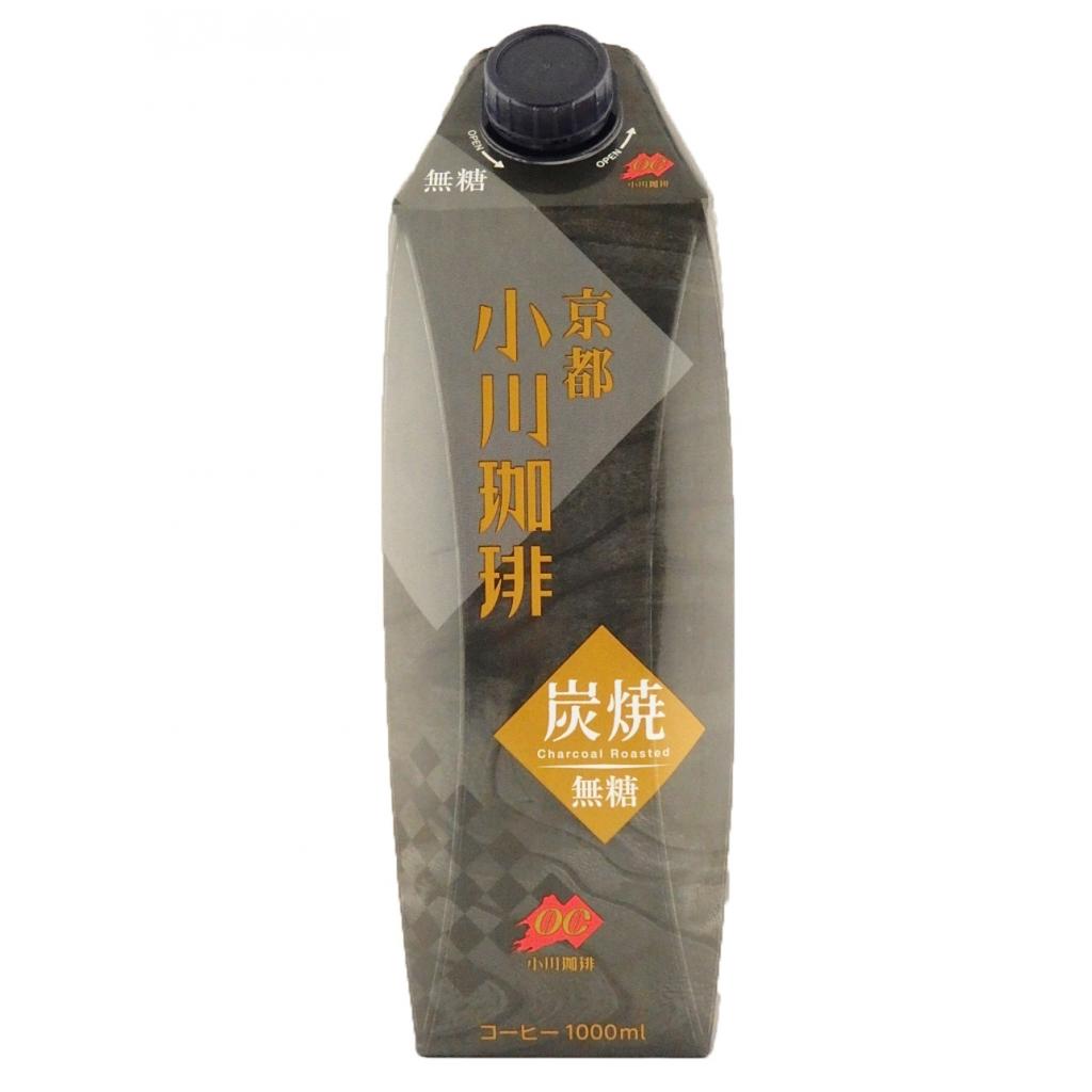 京都小川珈琲炭焼珈琲無糖1000ml 小