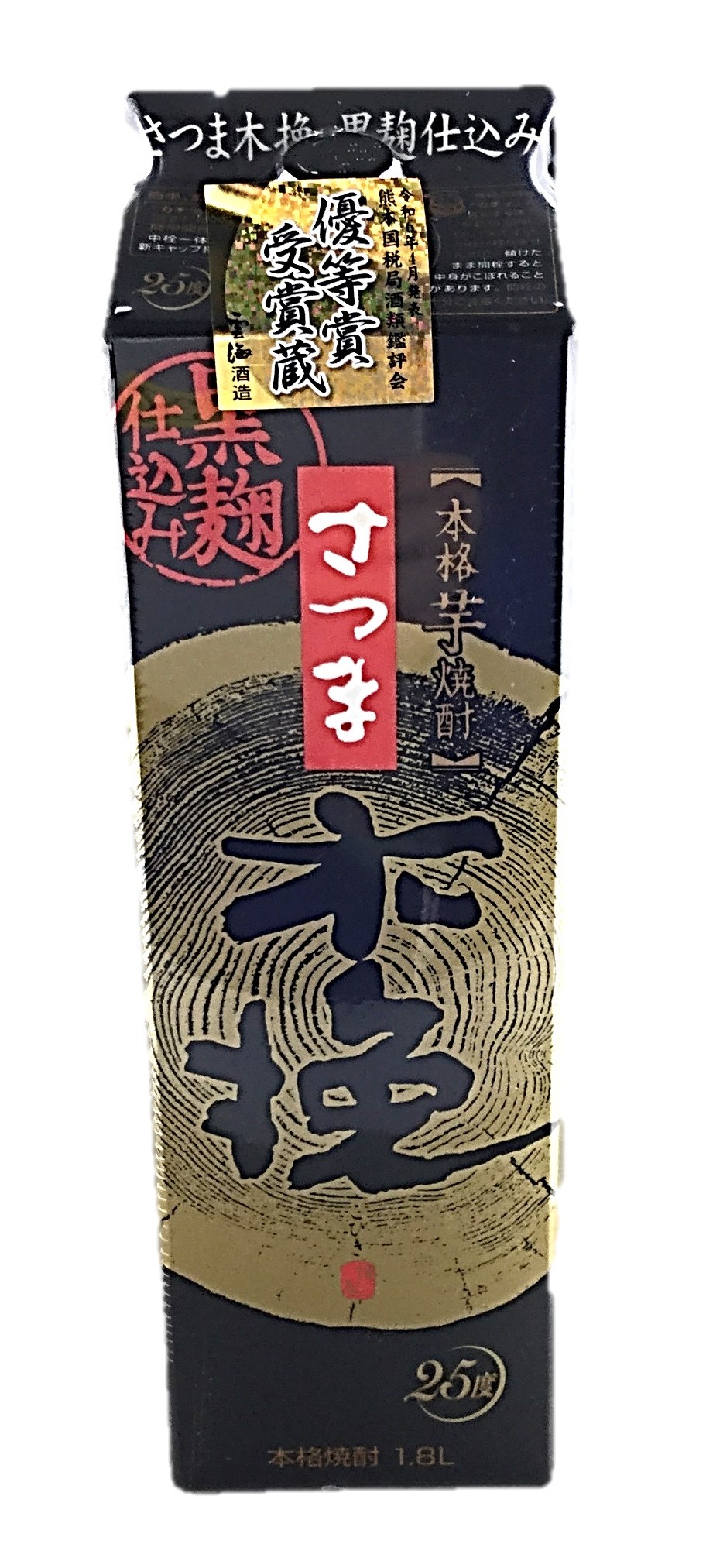 さつま木挽黒麹 25度1800ml 雲海