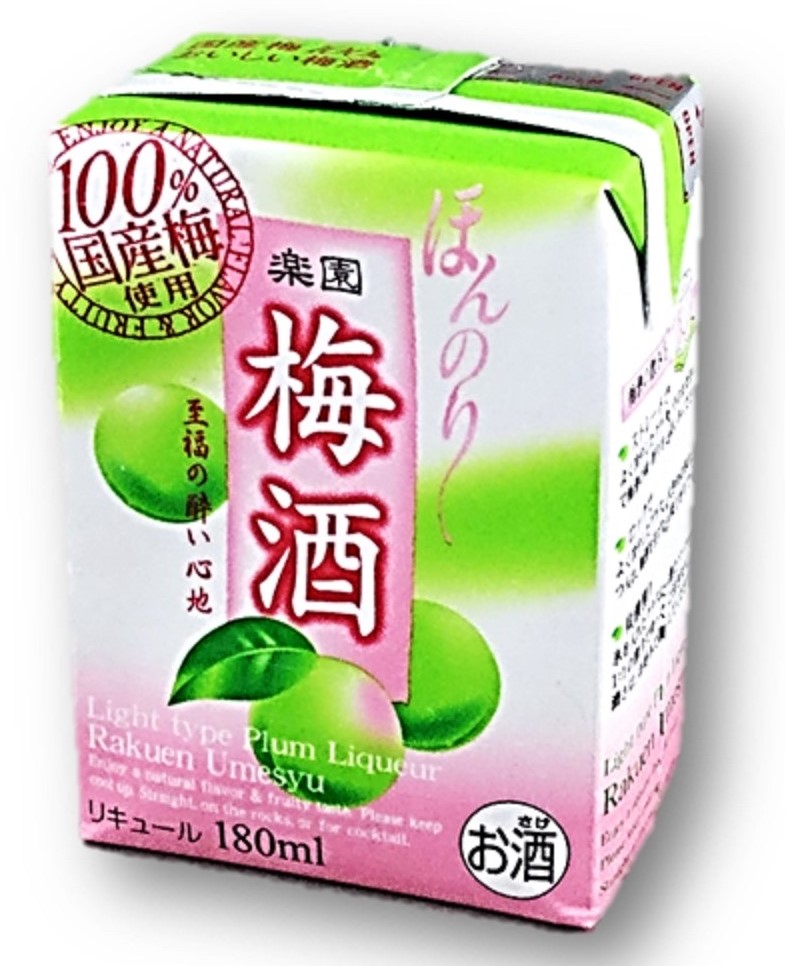 『楽園』梅酒ミニパック 180ml 清州