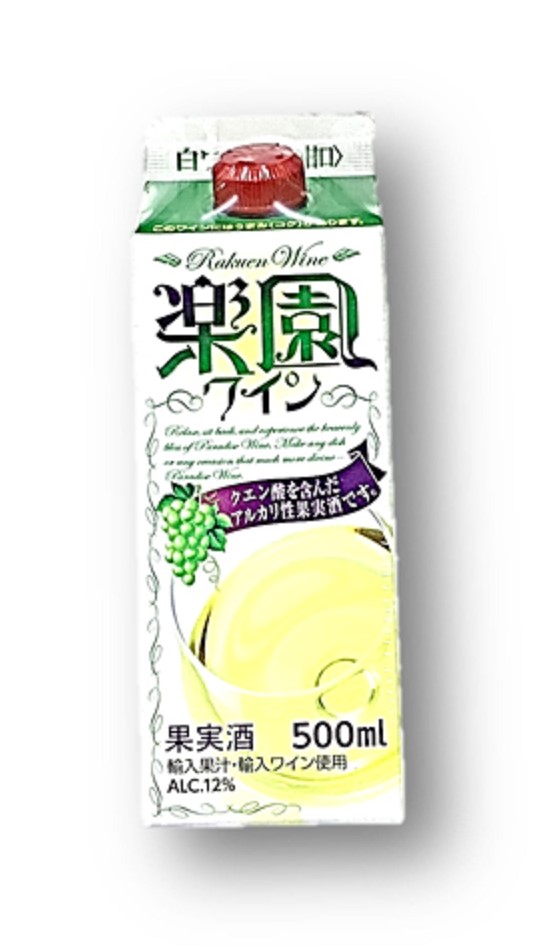 楽園ワインパック白500ml 清州桜醸造