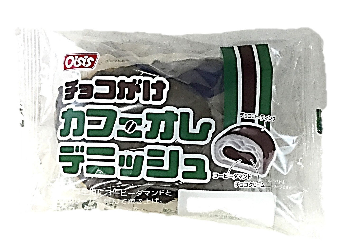 チョコがけカフェオレデニッシュ1個 オイ