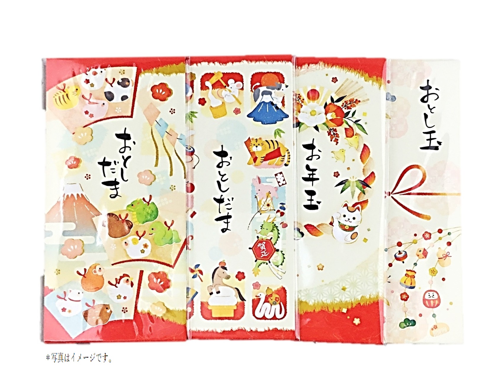 絵入ポチ袋 万型和風ファンシー7-636