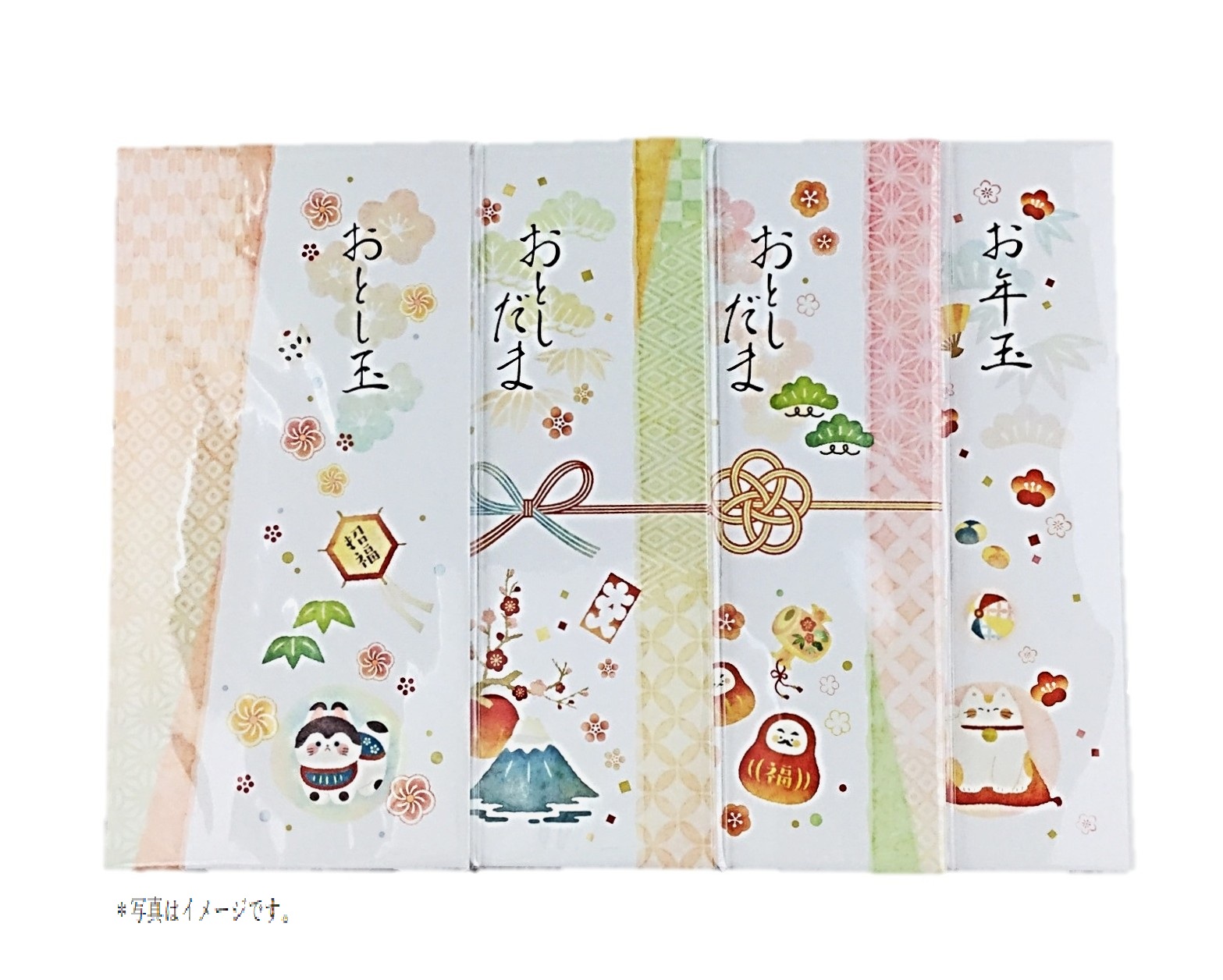 絵入ポチ袋 万型和風柄7-638 ササガ