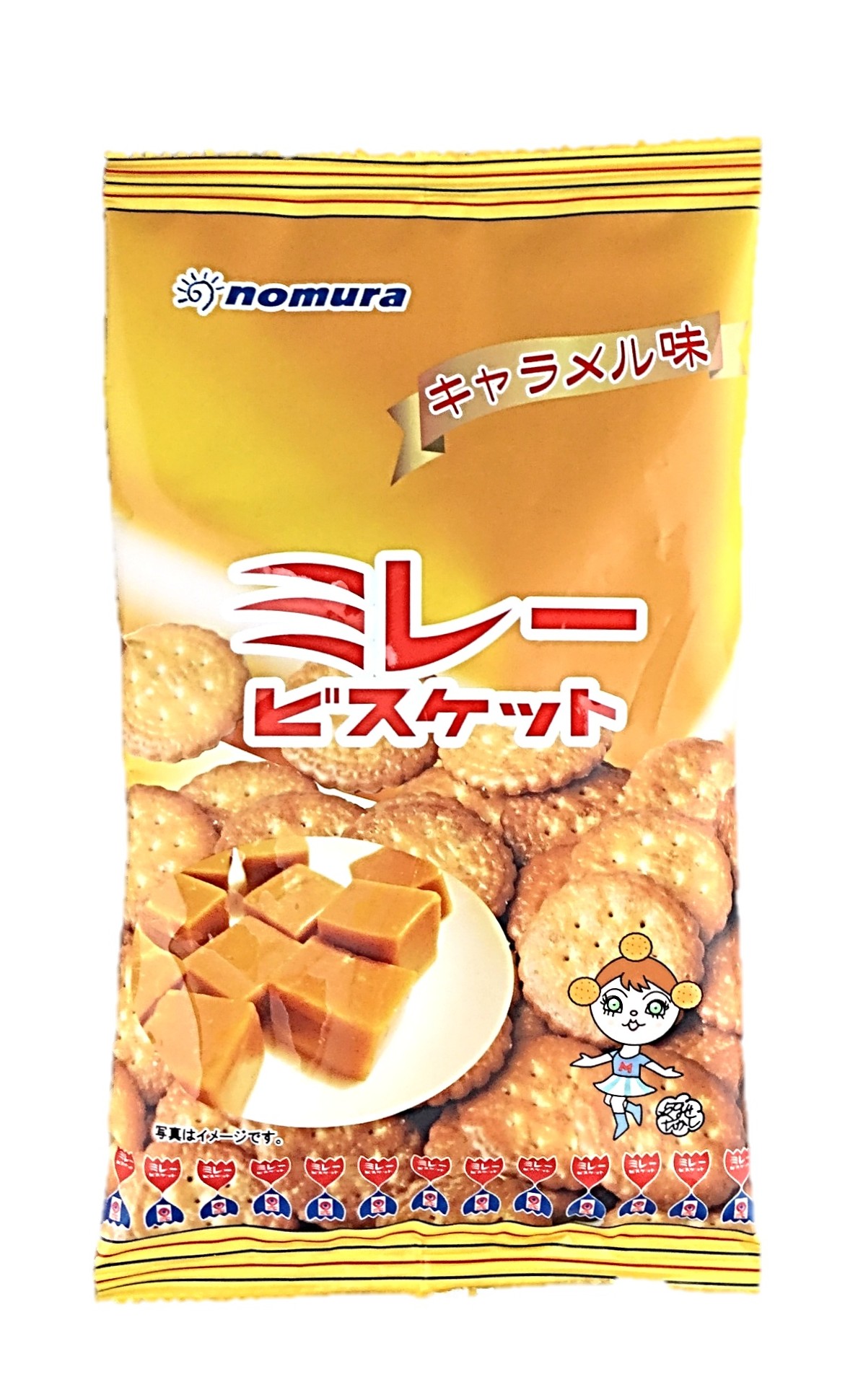 ミレービスケットキャラメル味110g 野