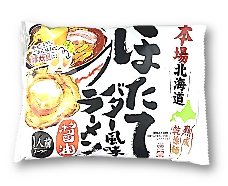 本場北海道ほたてバター風味ラーメン醤油1