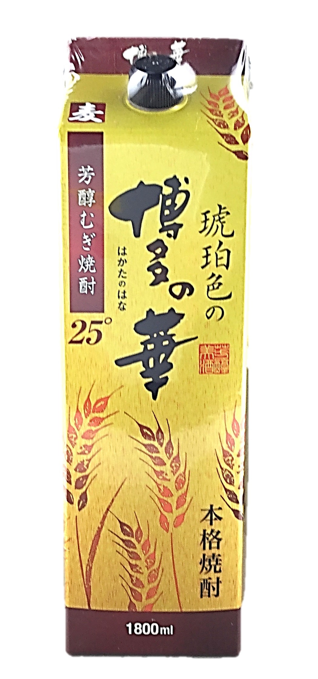 琥珀色の博多の華 麦 25°1800ml