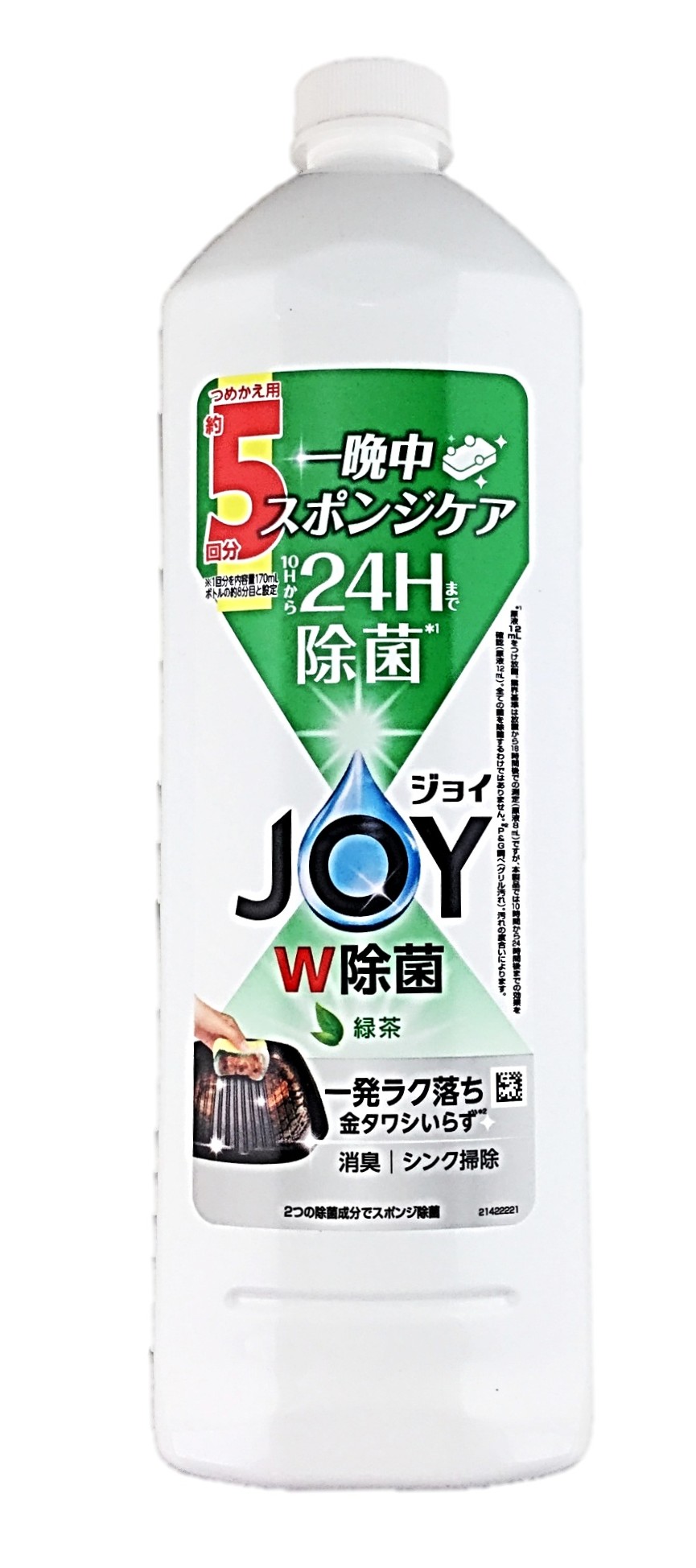 除菌ジョイ緑茶の香り特大670ML P&