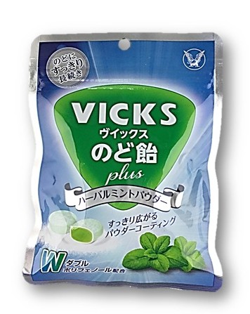 ヴイックスのど飴プラスミント62g 大正